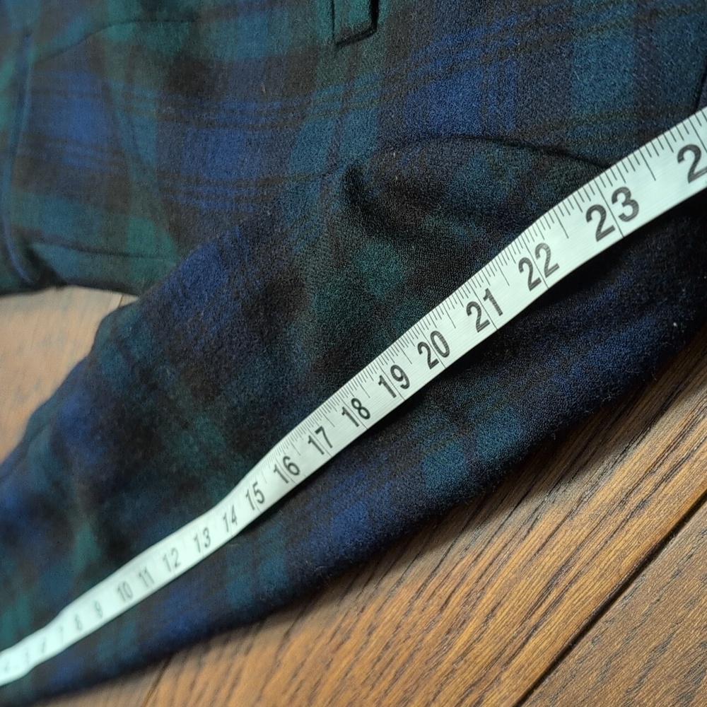 J. Crew Vintage Schoolboy Blackwatch Plaid Tartan 100% Wool Blazer Jacket - Picture 10 of 10
